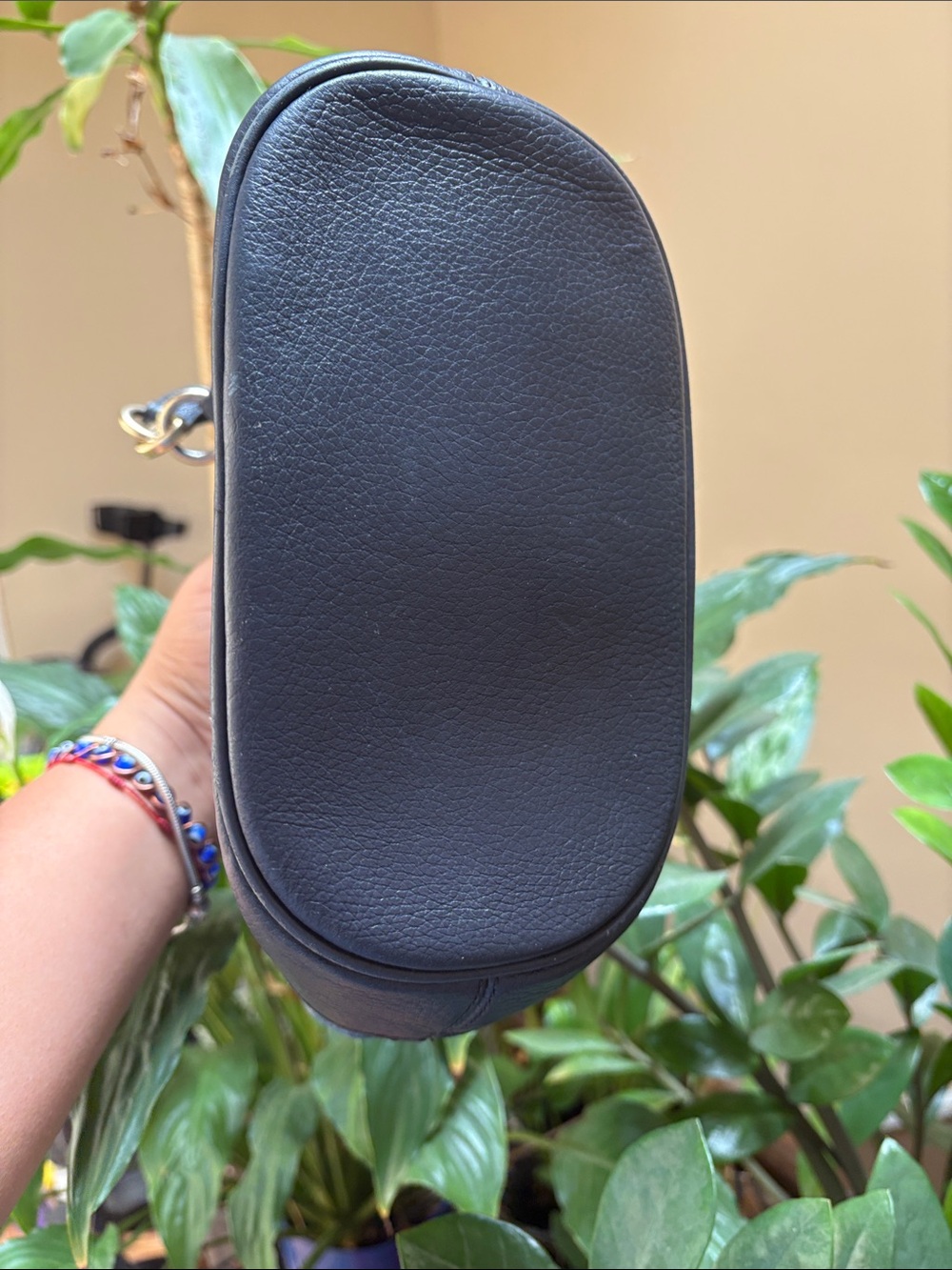 Coach micro ally Denim and Navy Leather Drawstring Satchel - Blue - Picture 4 of 9